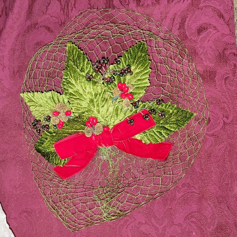 Vintage 1940 Bambergers holiday Christmas birdcage hat